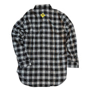 SKIDZ Shirts & Tops Plaid Flannel Shirt - Black & White Tartan