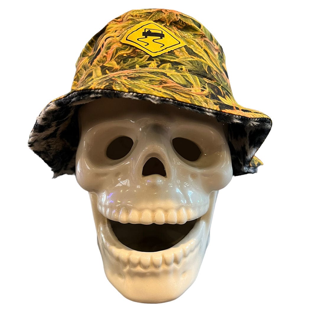 SKIDZ NYC Fun Stuff Harvest to Snow Leopard Fur Reversible Bucket Hat