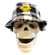 SKIDZ NYC Fun Stuff OG Black & White to Snow Leopard Fur Reversible Bucket Hat