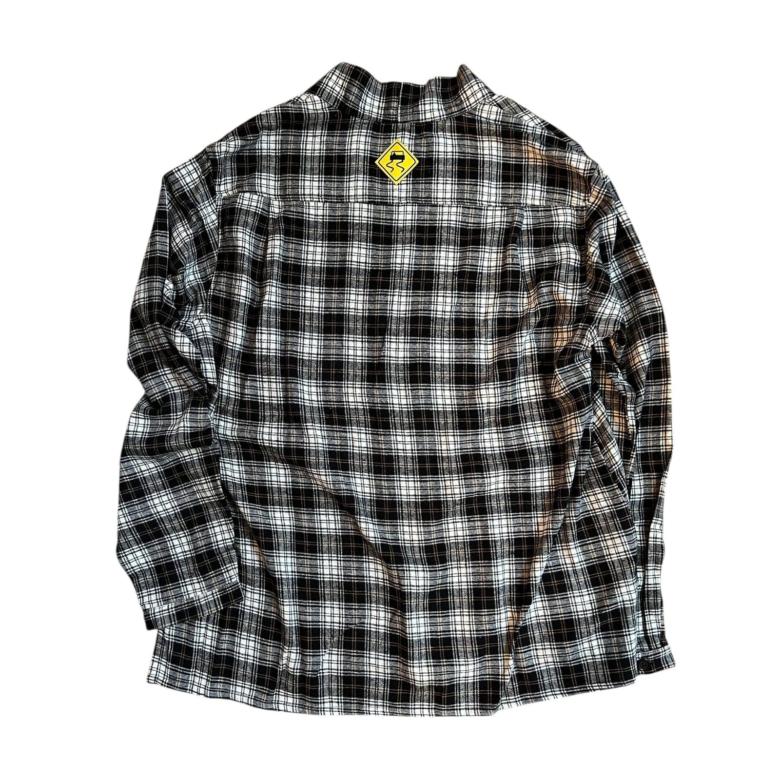 Skidz Tops VAULT: Smoking Jacket - Black & White Tartan