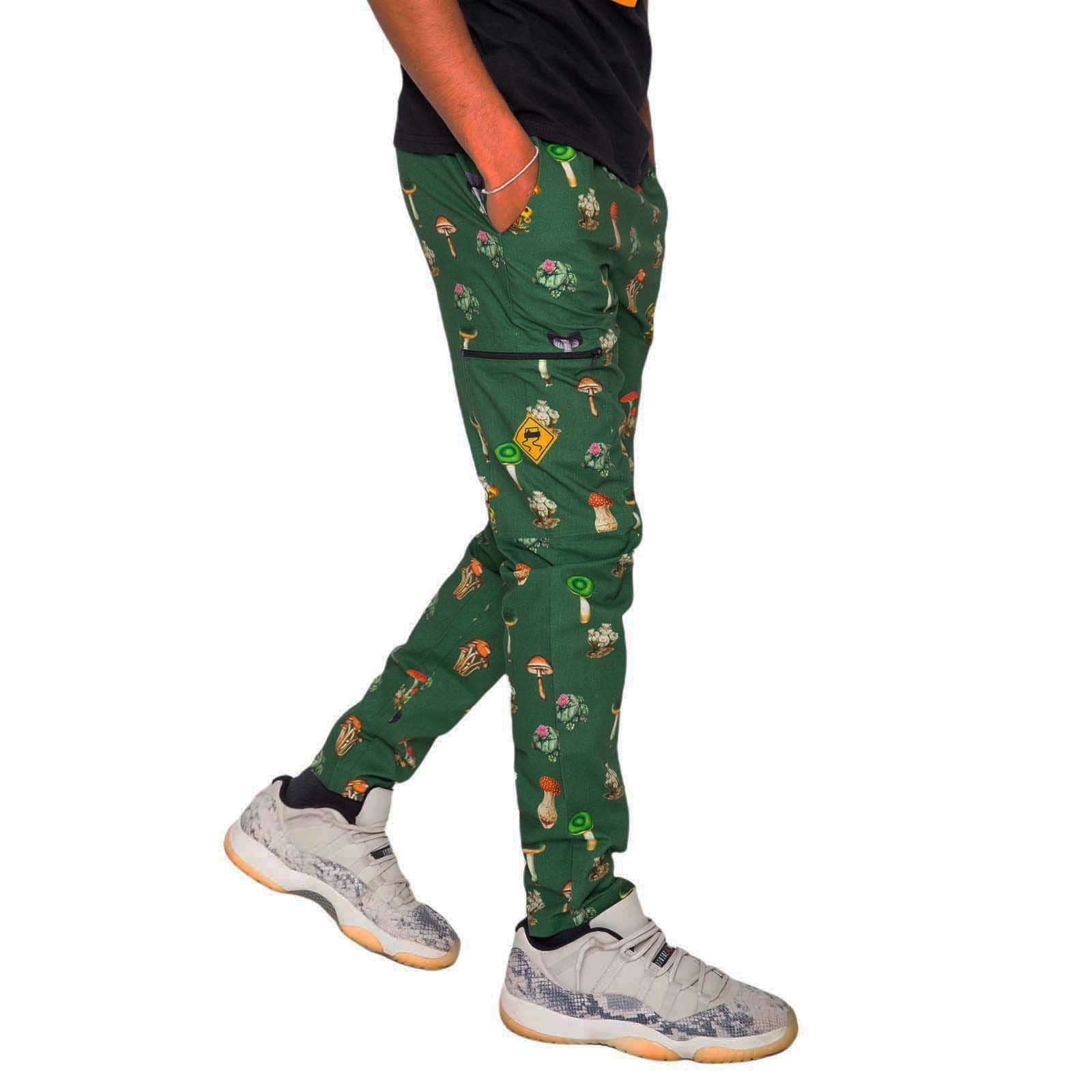 SKIDZ Pants Stash Pant - Mushrooms & Cacti Green