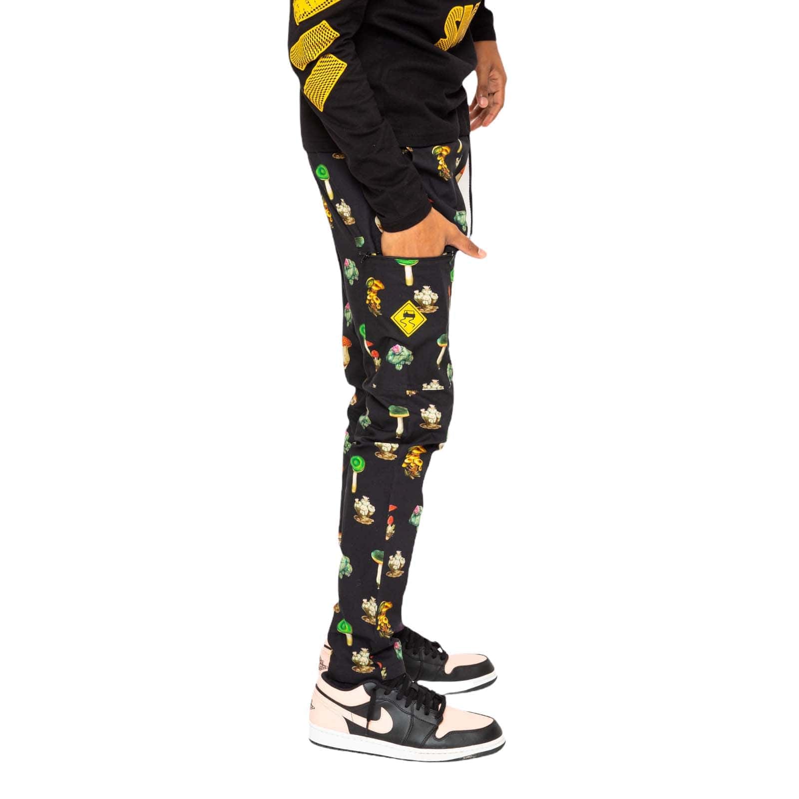 Skidz Pants Stash Pant - Mushrooms & Cacti Black