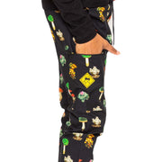 Skidz Pants Stash Pant - Mushrooms & Cacti Black