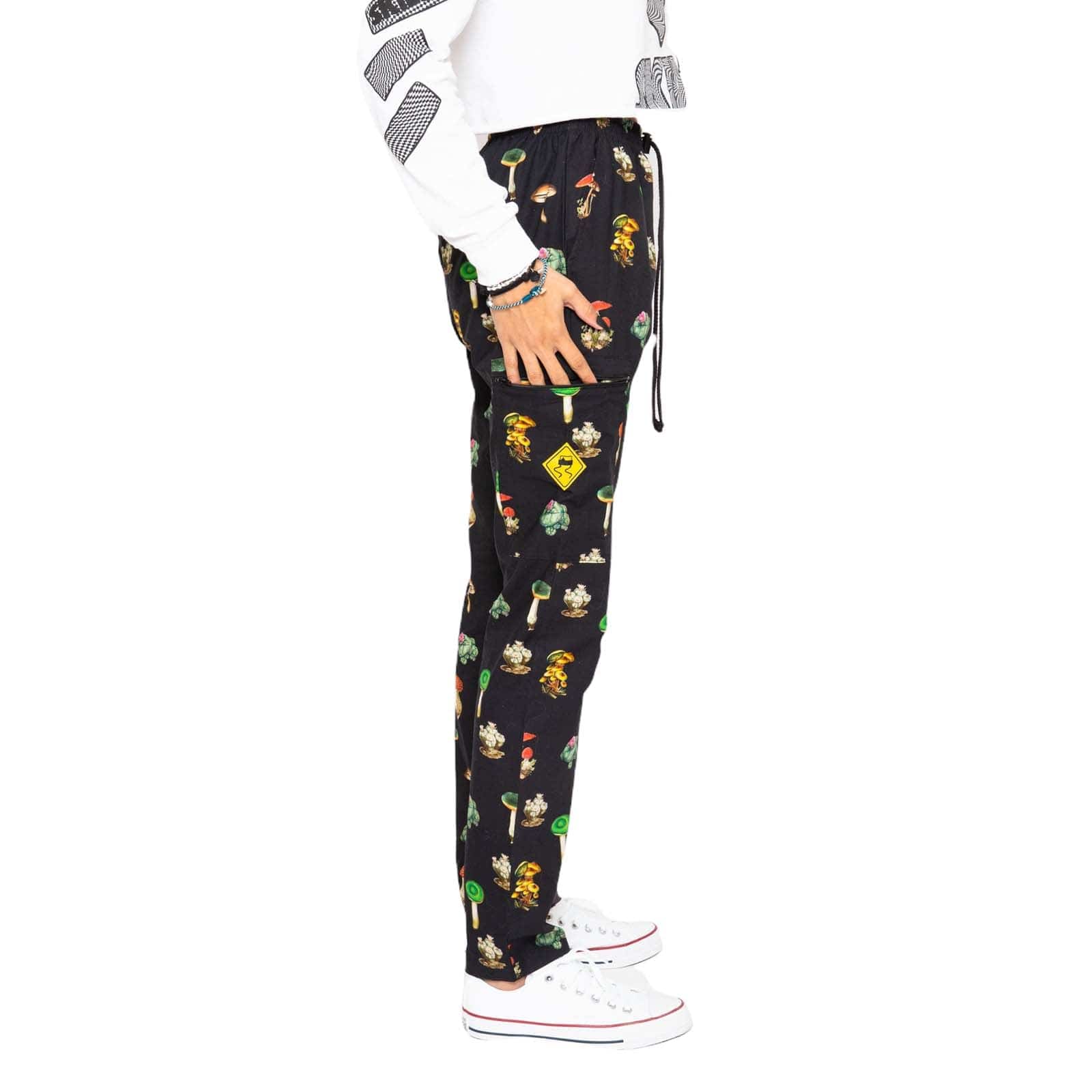 Skidz Pants Stash Pant - Mushrooms & Cacti Black