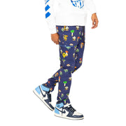 Skidz Pants Stash Pant - Mushrooms & Cacti Blue