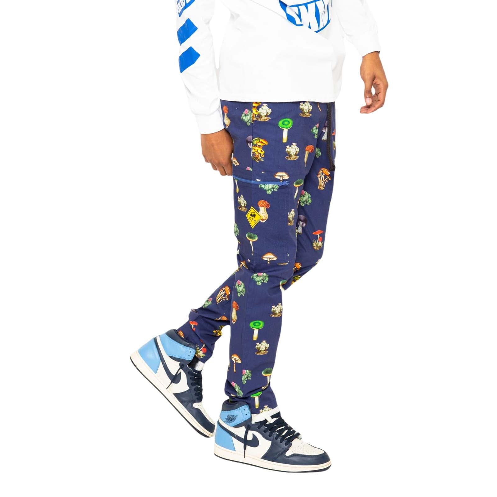 Skidz Pants Stash Pant - Mushrooms & Cacti Blue