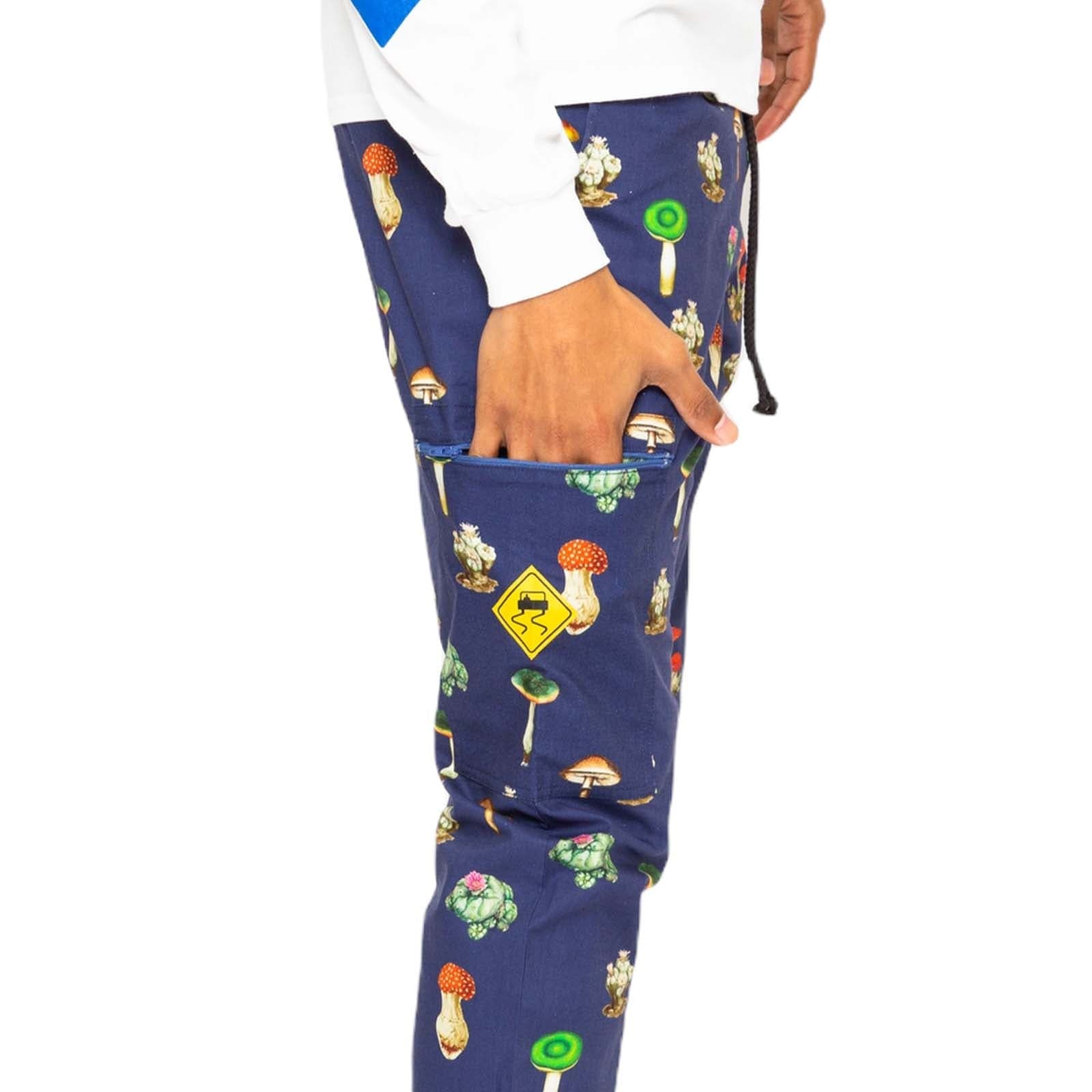 Skidz Pants Stash Pant - Mushrooms & Cacti Blue