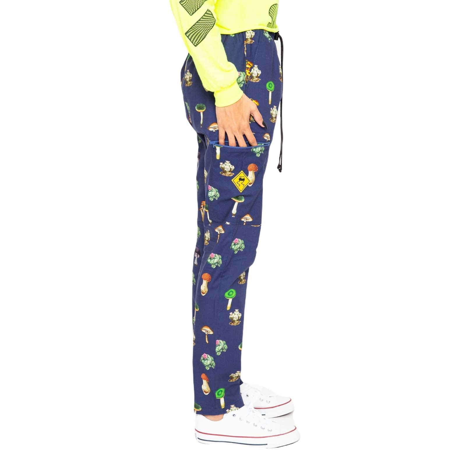 Skidz Pants Stash Pant - Mushrooms & Cacti Blue