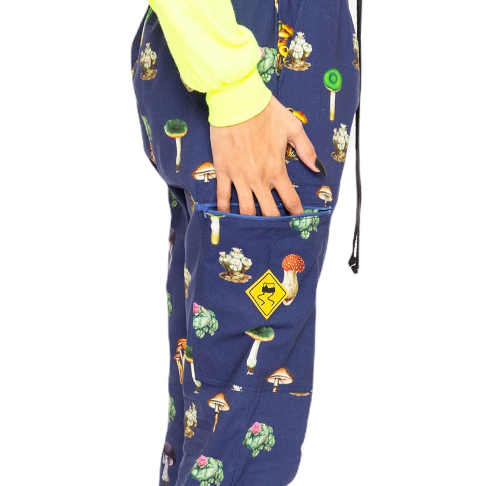 Skidz Pants Stash Pant - Mushrooms & Cacti Blue