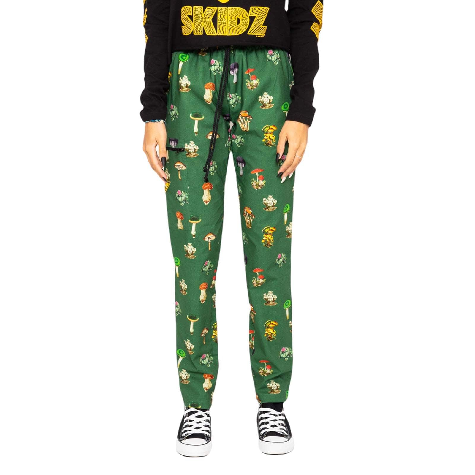 SKIDZ Pants Stash Pant - Mushrooms & Cacti Green