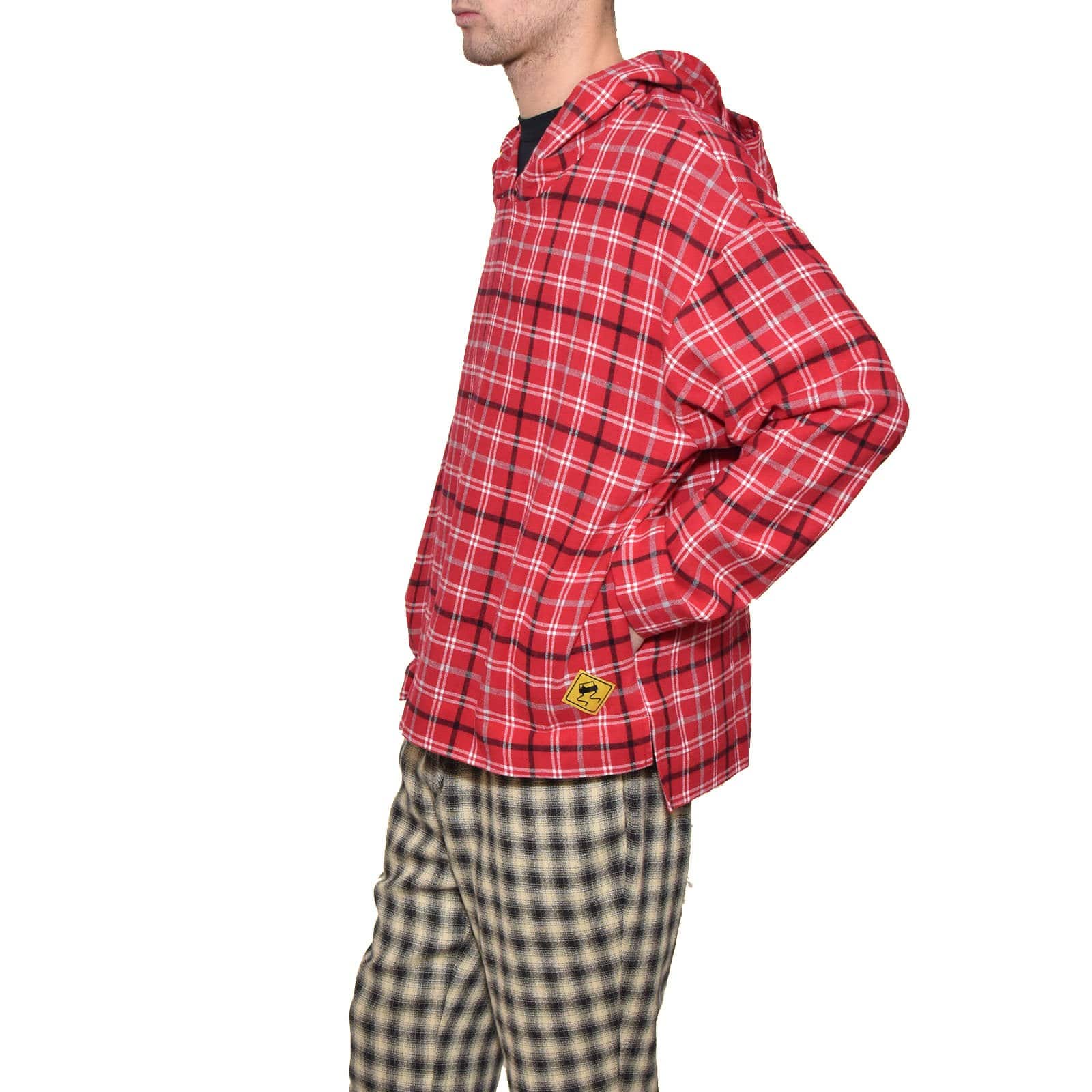 Red Plaid Hoodie - SKIDZ NYC
