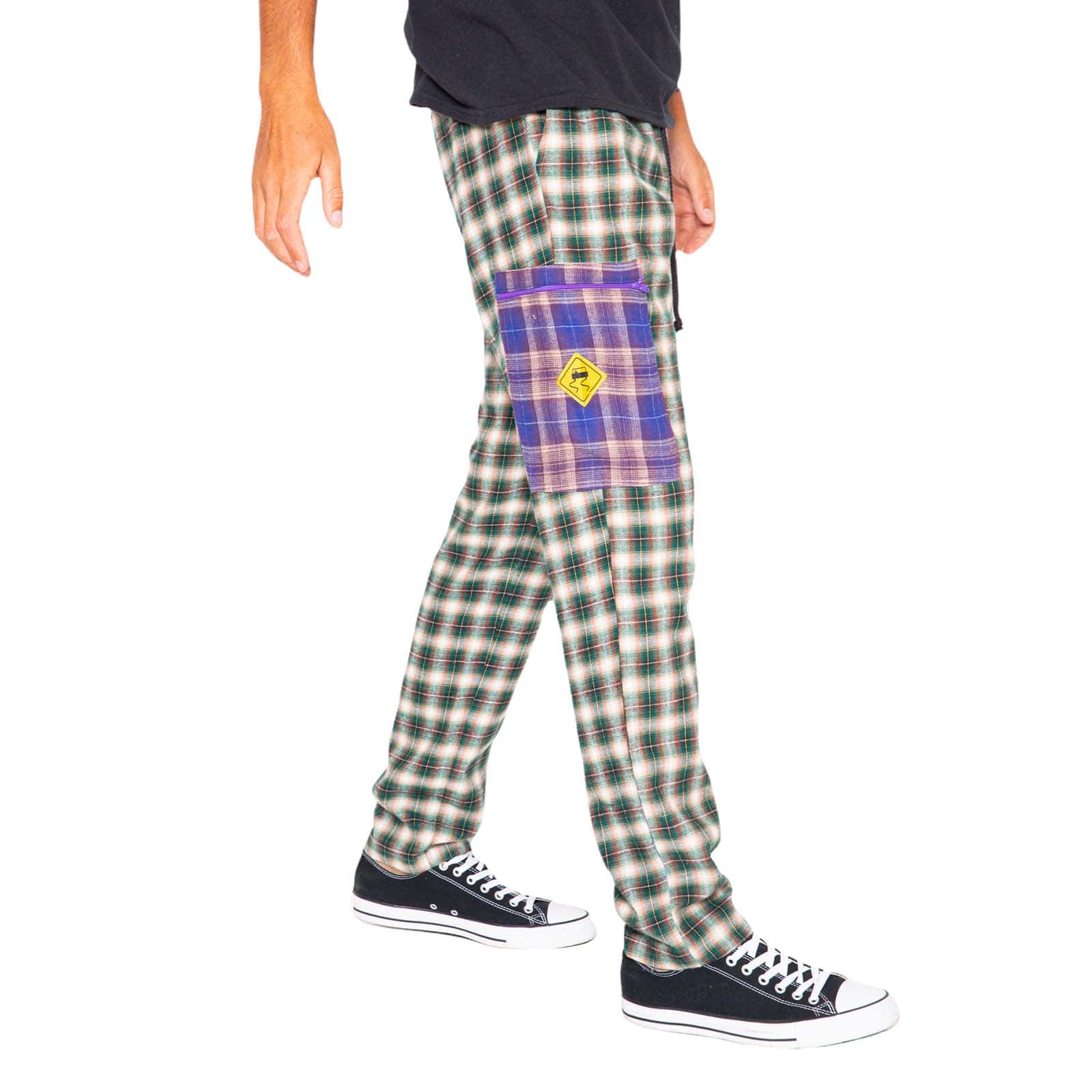 Skidz Pants Stash Pant - Hunter Green Flannel