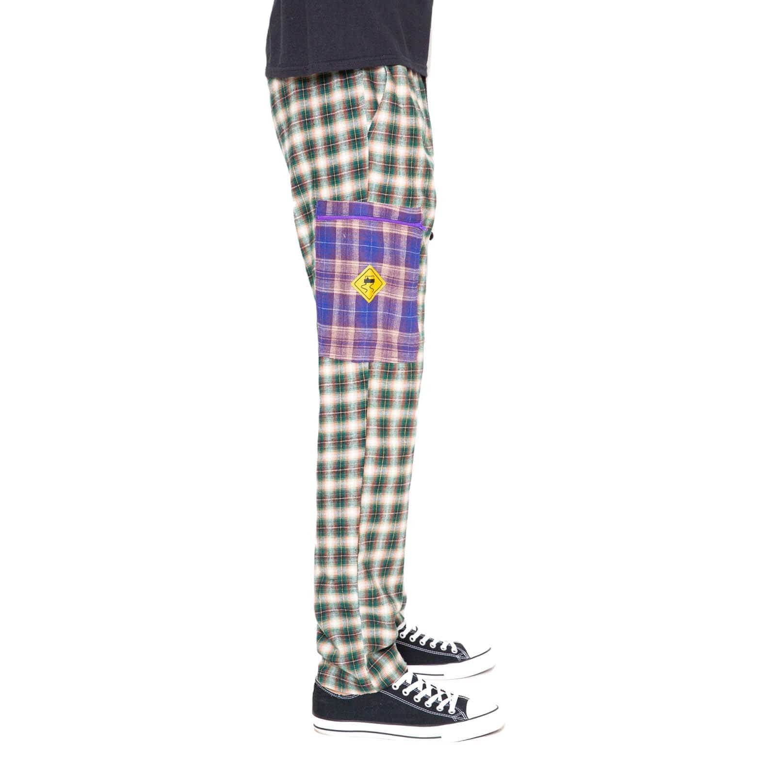 Skidz Pants Stash Pant - Hunter Green Flannel