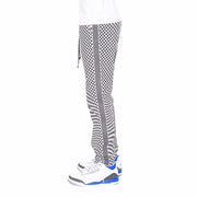 SKIDZ NYC Pants Track Pant - Trippy Check Black & White