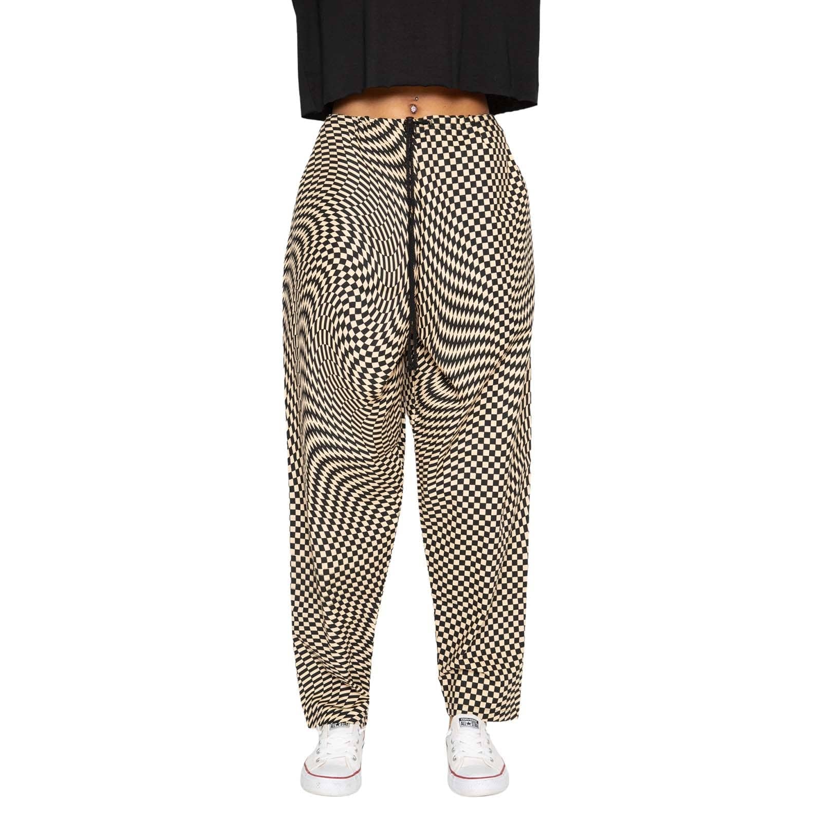 Skidz Pants Trippy Check - Sand & Black