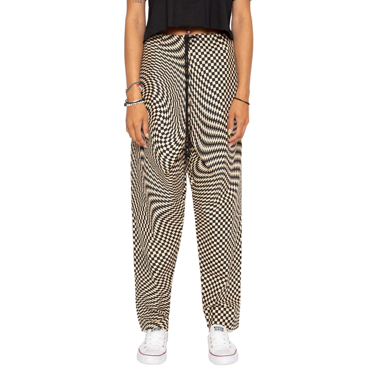 Skidz Pants Trippy Check - Sand & Black