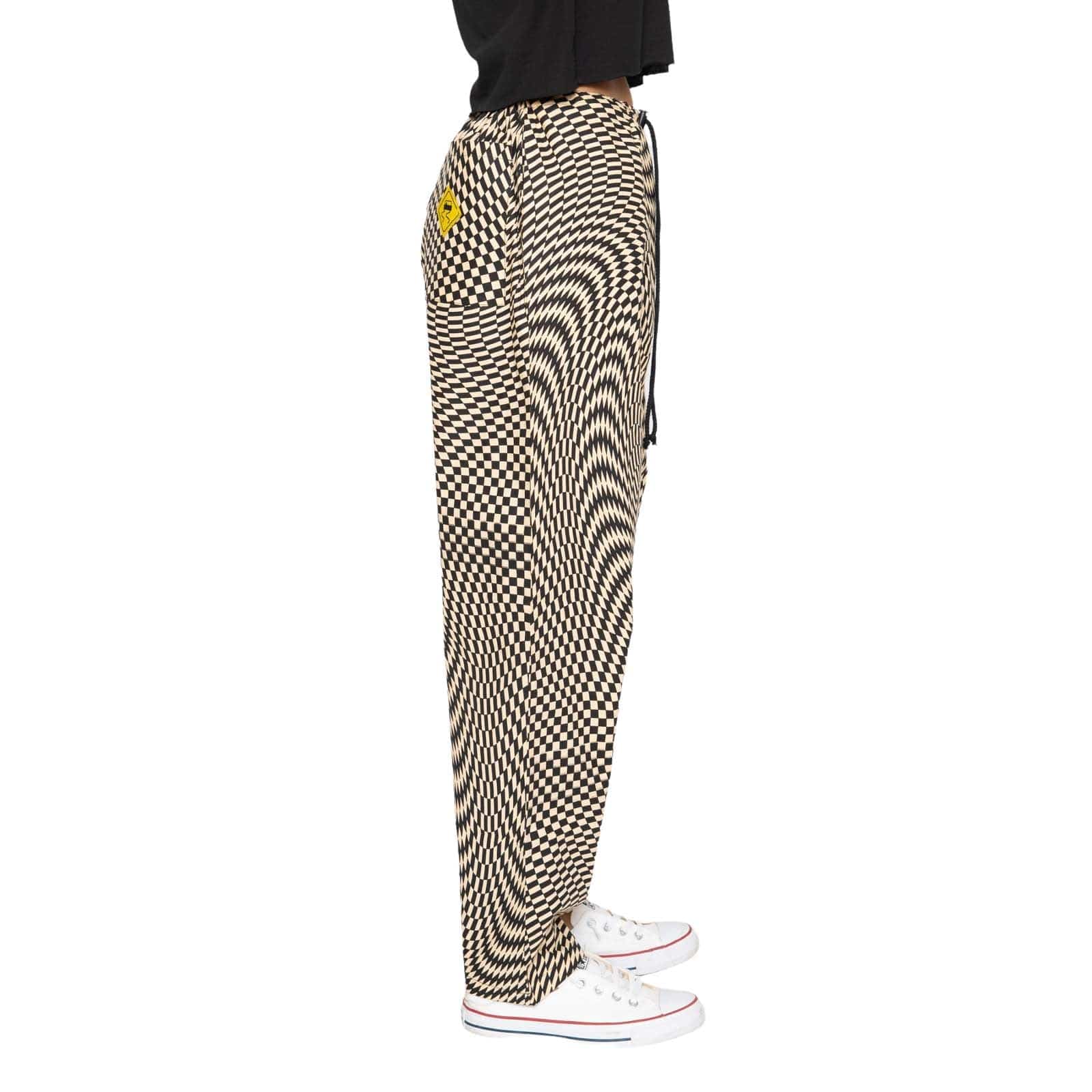 Skidz Pants Trippy Check - Sand & Black