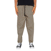 Skidz Pants Trippy Check - Sand & Black