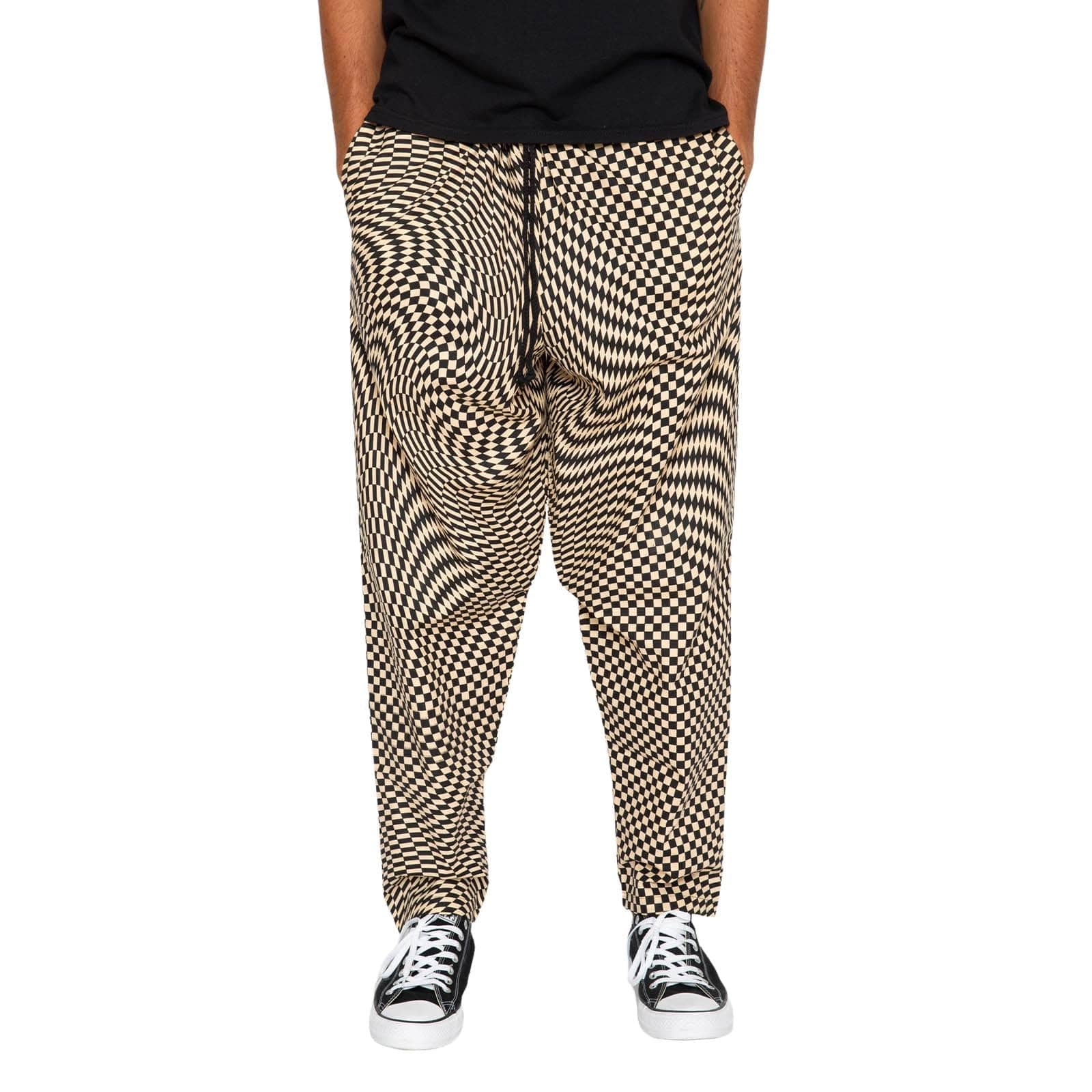 Skidz Pants Trippy Check - Sand & Black