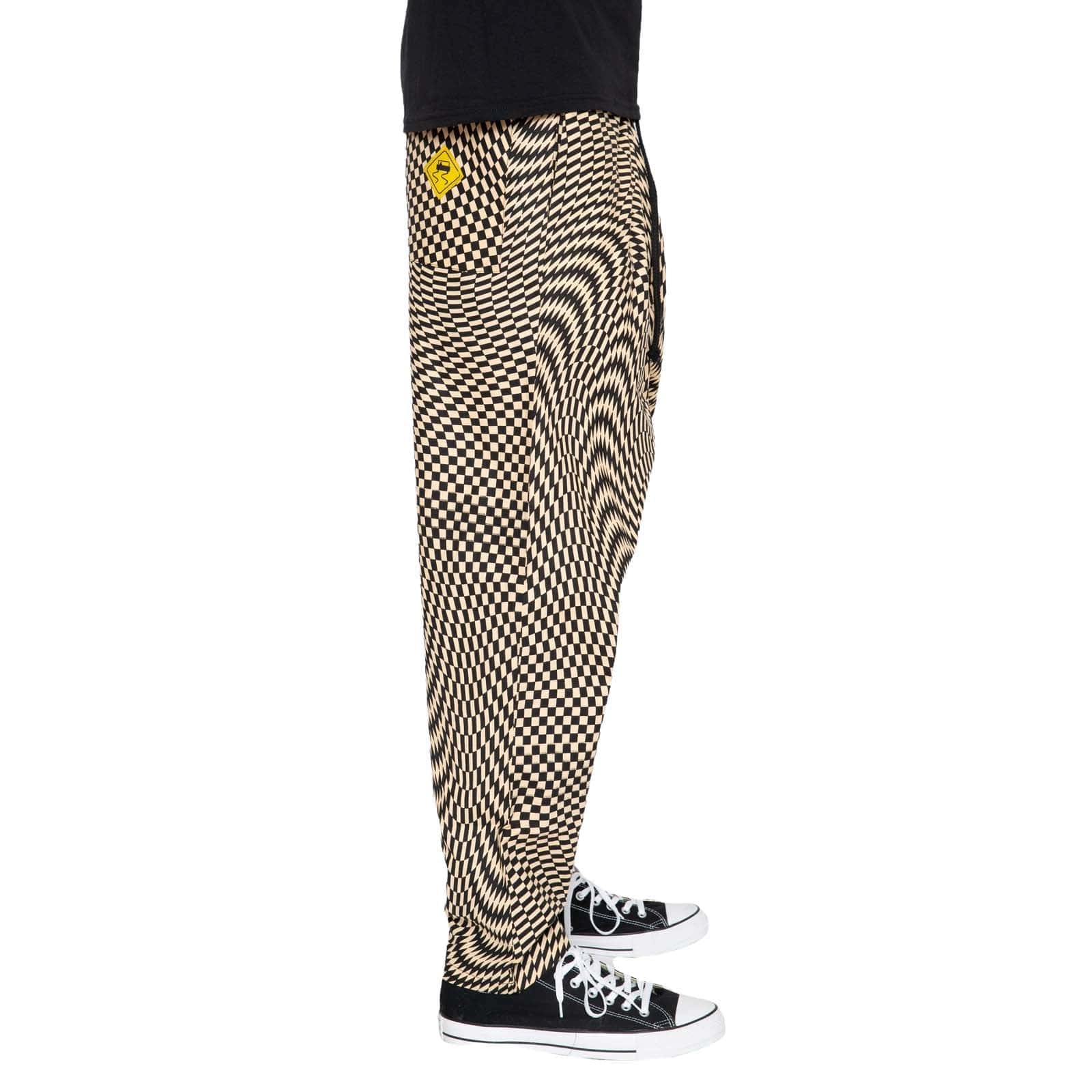 Skidz Pants Trippy Check - Sand & Black