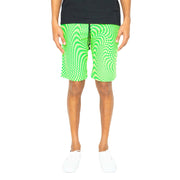 Skidz Shorts Trippy Check Shorts - Lime & Green