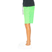 Skidz Shorts Trippy Check Shorts - Lime & Green