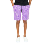 Skidz Shorts Trippy Check Shorts - Lilac & Purple
