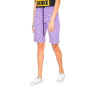 Skidz Shorts Trippy Check Shorts - Lilac & Purple