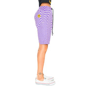 Skidz Shorts Trippy Check Shorts - Lilac & Purple