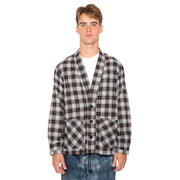 Smoking Jacket - Black & White Tartan - SKIDZ NYC