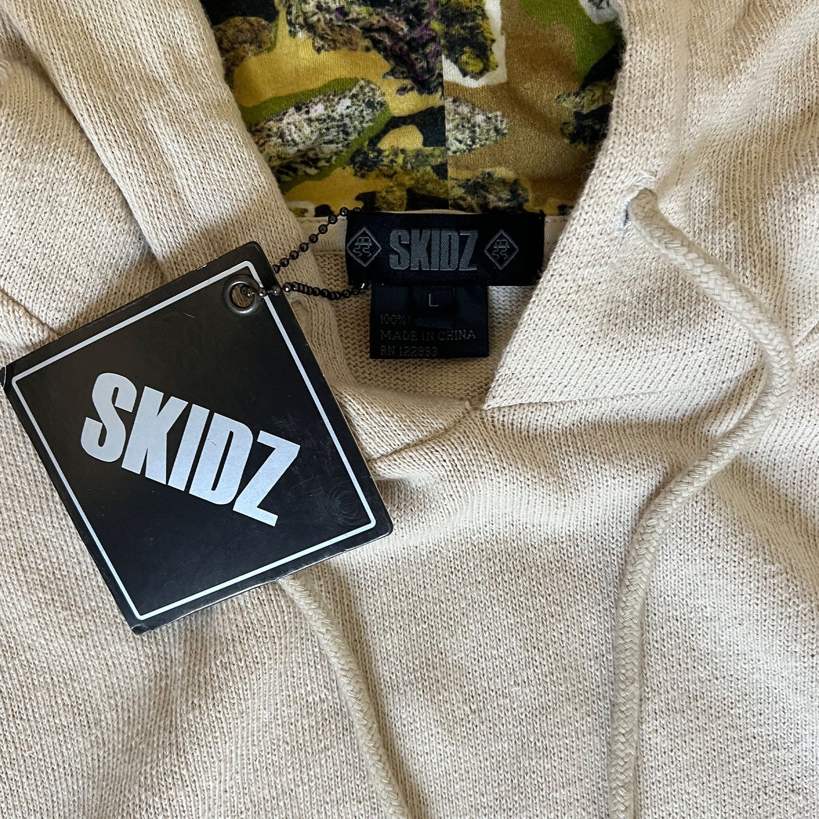 Skidz Shirts & Tops Copy of 2007 Cannabis Cup Amsterdam Hoodie - Natural White