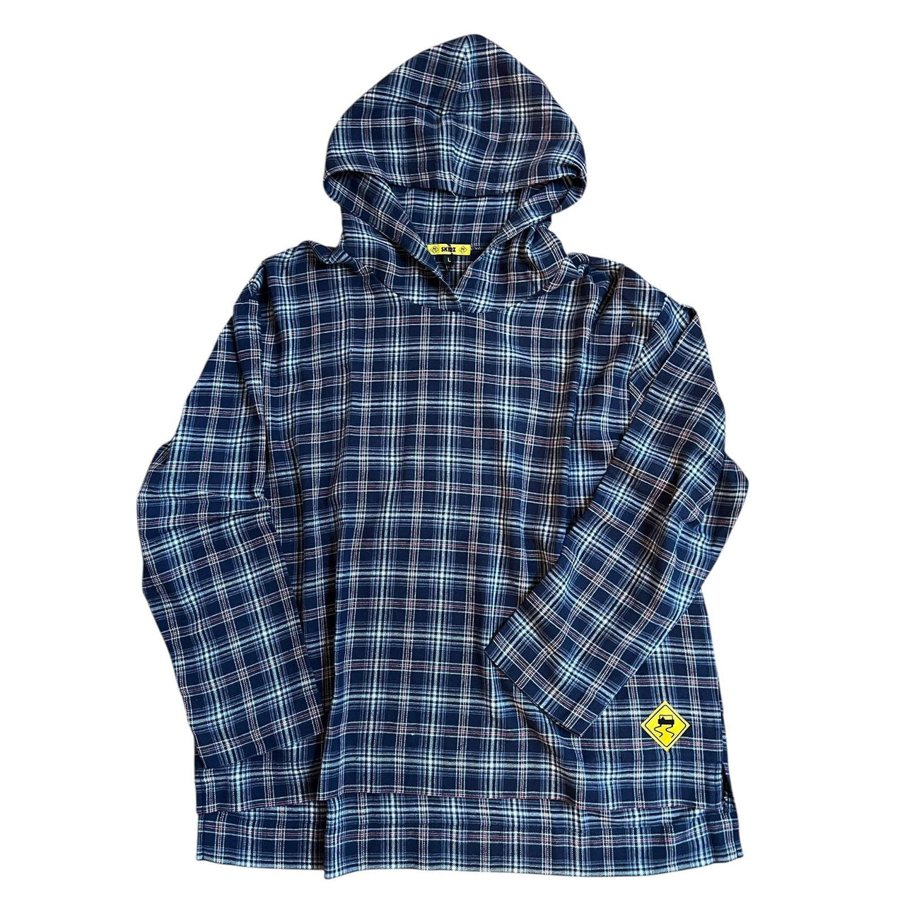 Skidz Tops VAULT: Blue Plaid Hoodie