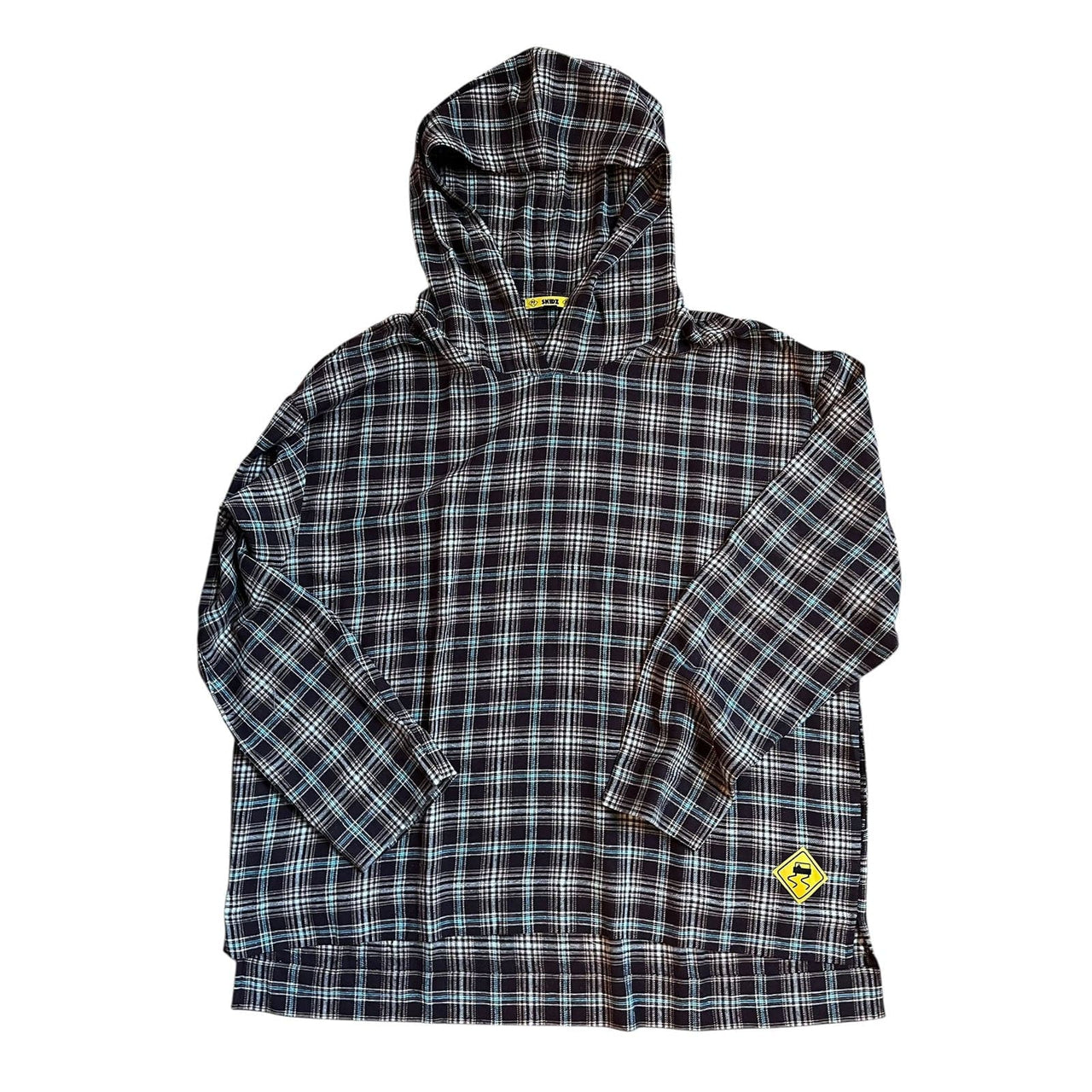 Skidz Tops VAULT: Brown Plaid Hoodie
