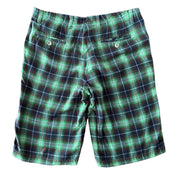 SKIDZ Shorts Vintage Plaid Flannel Cargo Shorts - Green