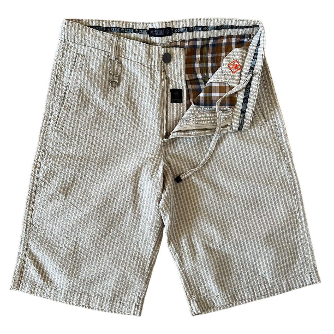 SKIDZ Shorts Seersucker Shorts Vol2 - Natural Striped