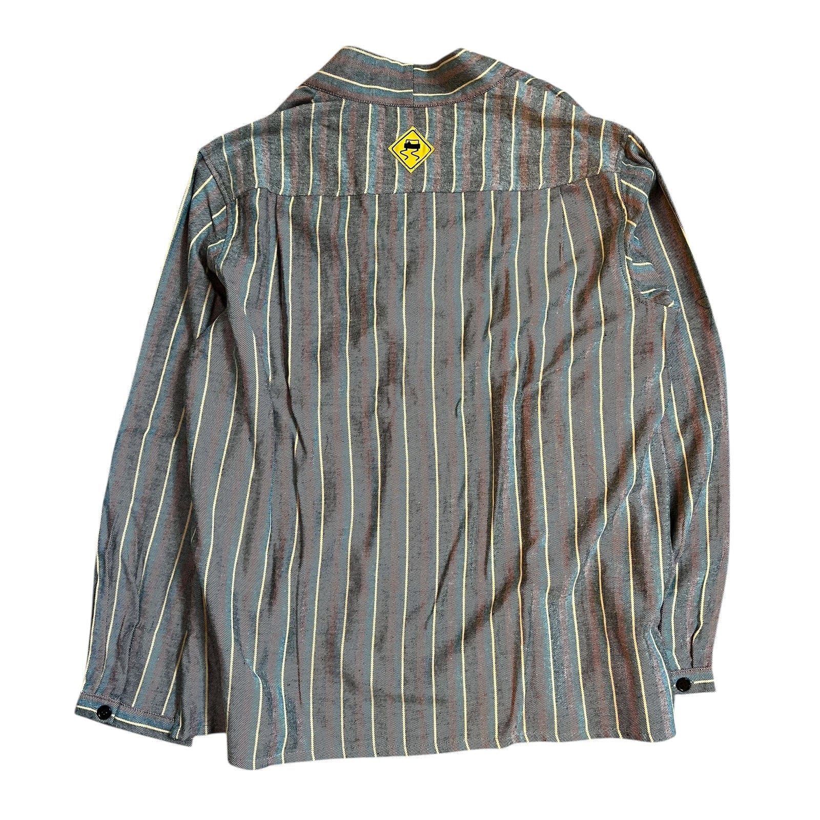 Skidz Tops VAULT: Smoking Jacket - Faded Stripes