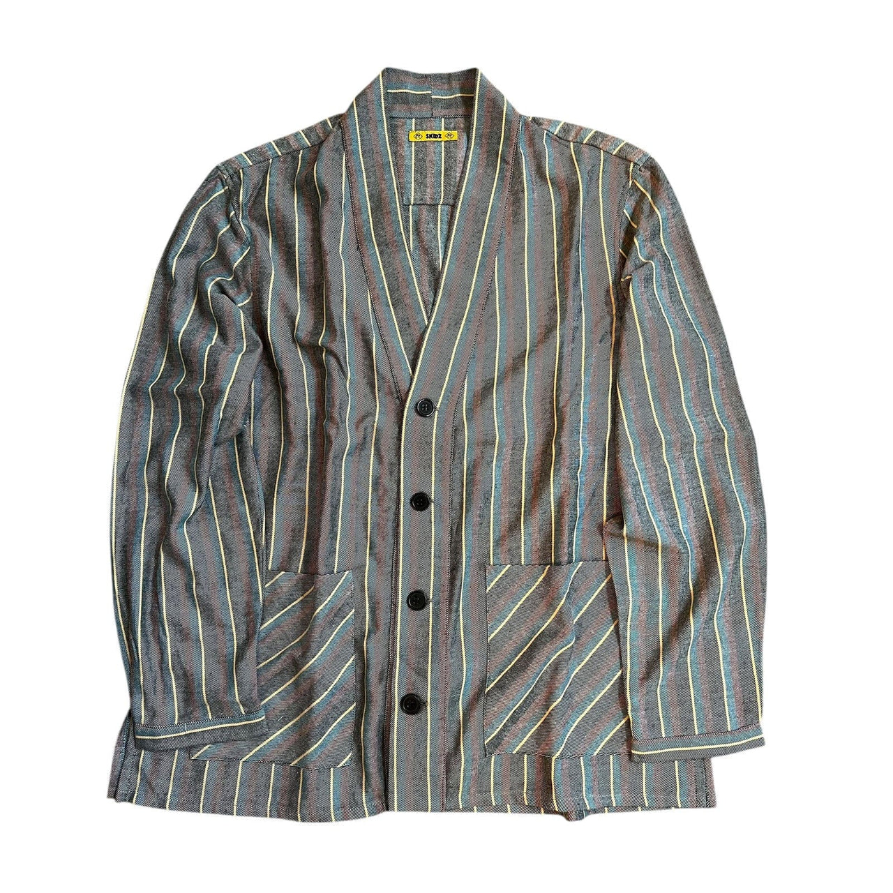 Skidz Tops VAULT: Smoking Jacket - Faded Stripes