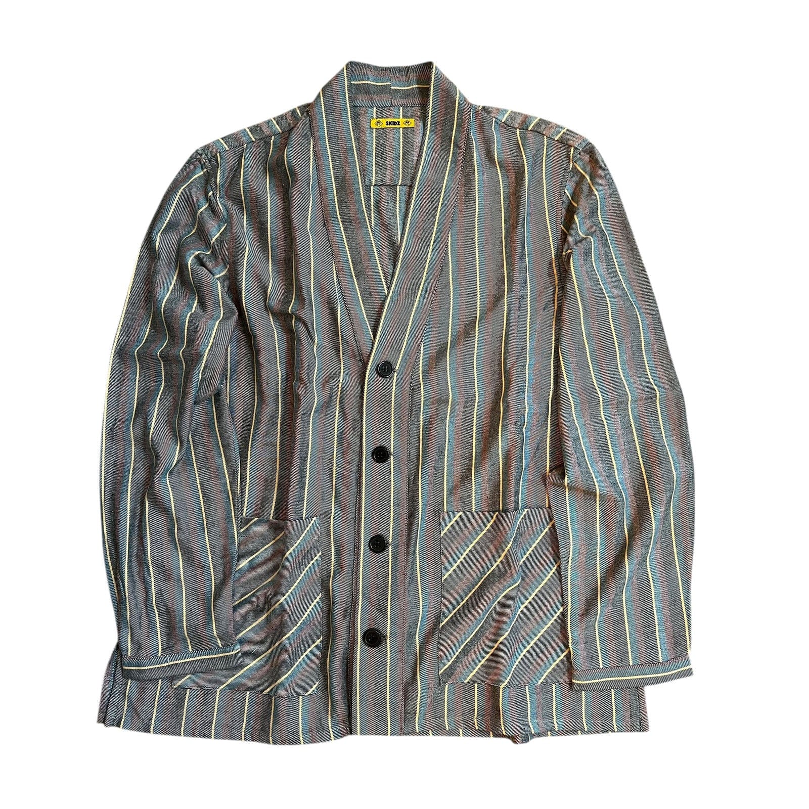 Skidz Tops VAULT: Smoking Jacket - Faded Stripes