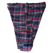 SKIDZ Shorts Super Stash Plaid Flannel Cargo Shorts - Red & Brown