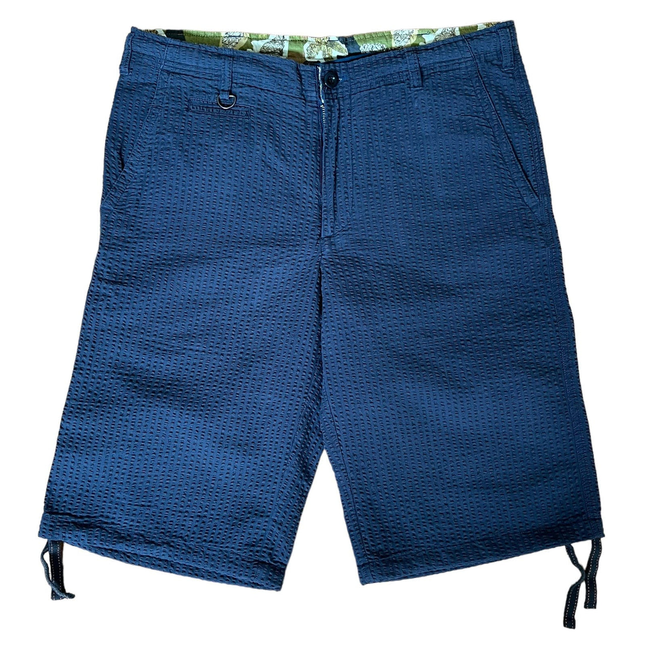 SKIDZ Shorts Seersucker Shorts - Dark Blue Striped
