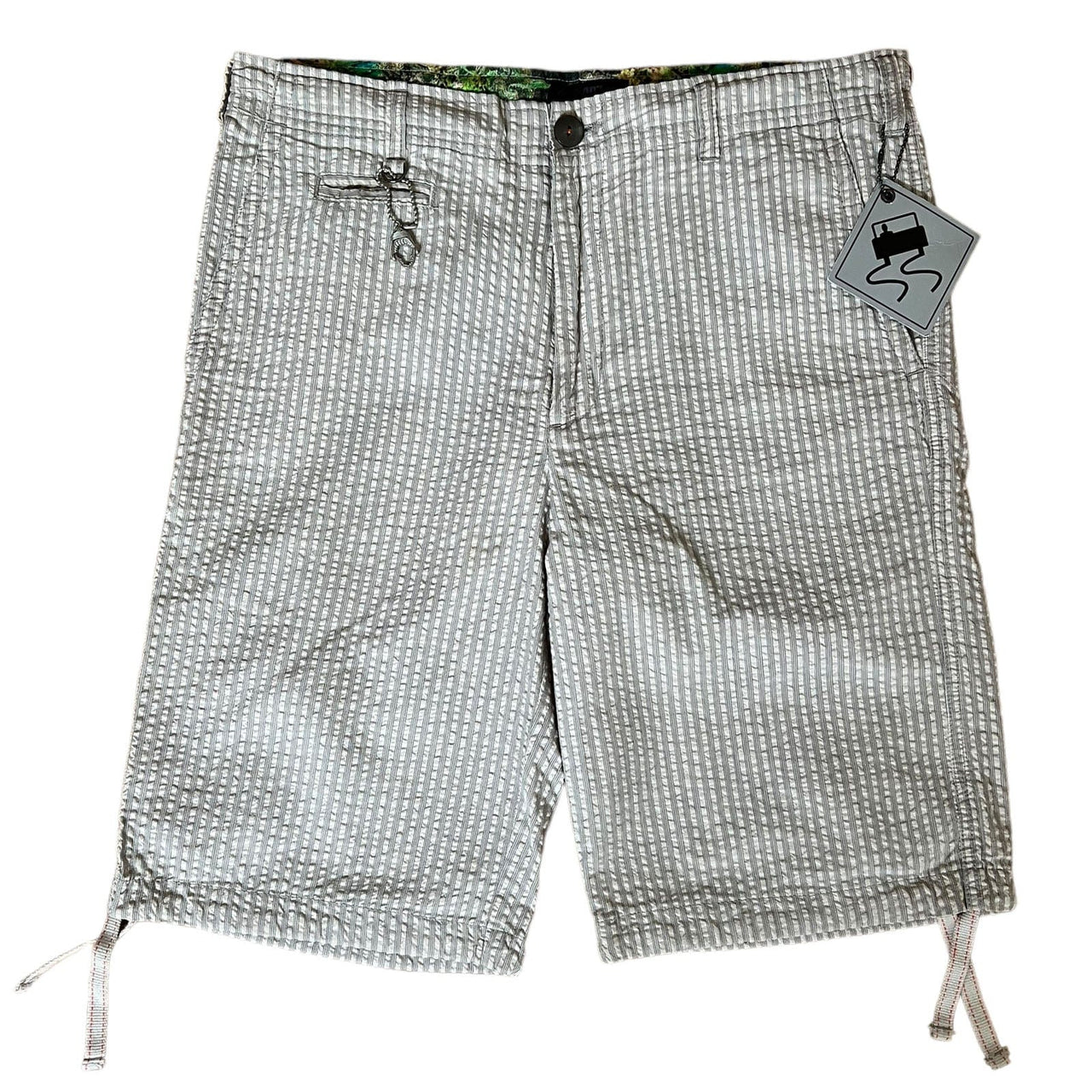 SKIDZ Shorts Seersucker Shorts - Natural Striped