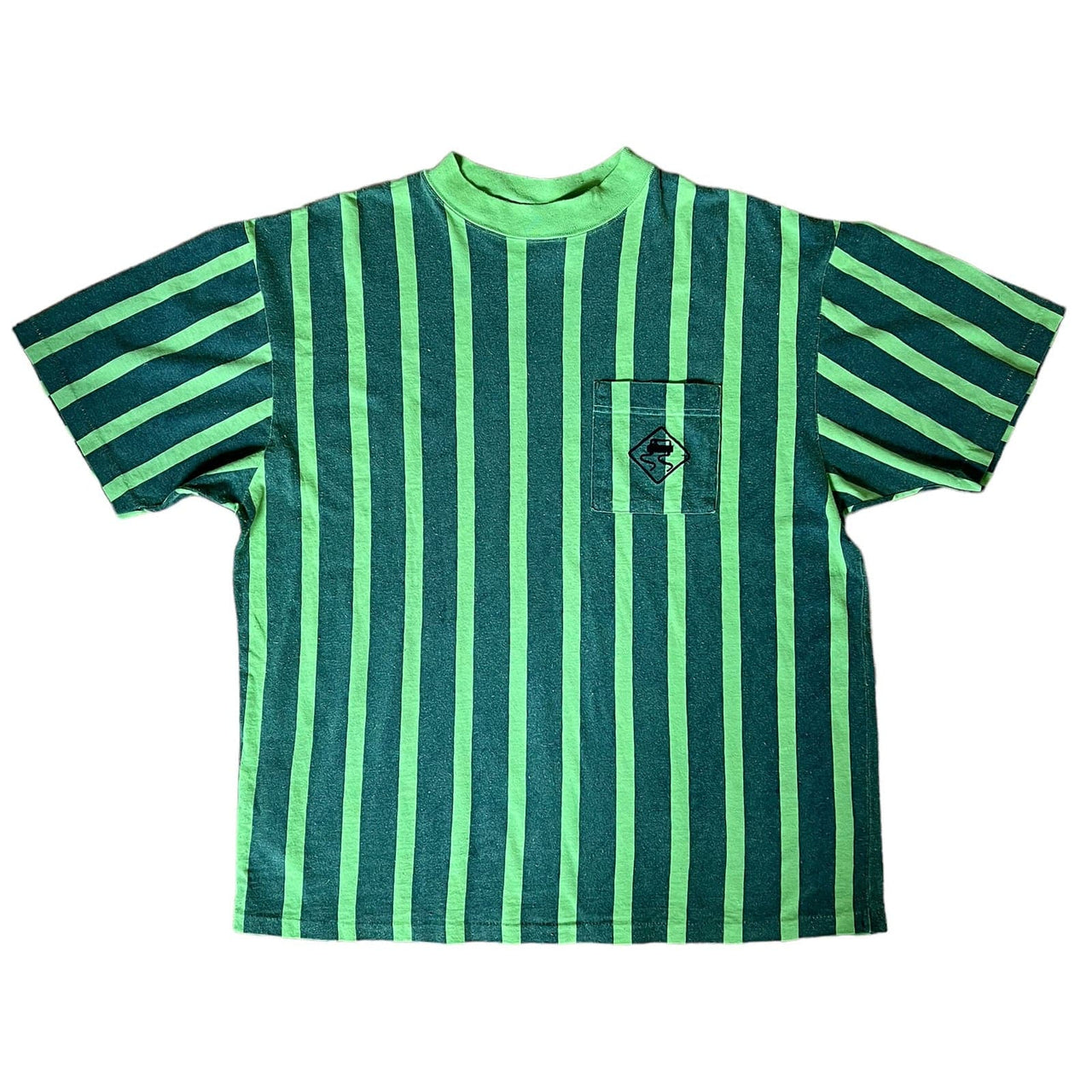 Skidz Shirts & Tops 1990 Short Sleeve Striped Shirt - Green