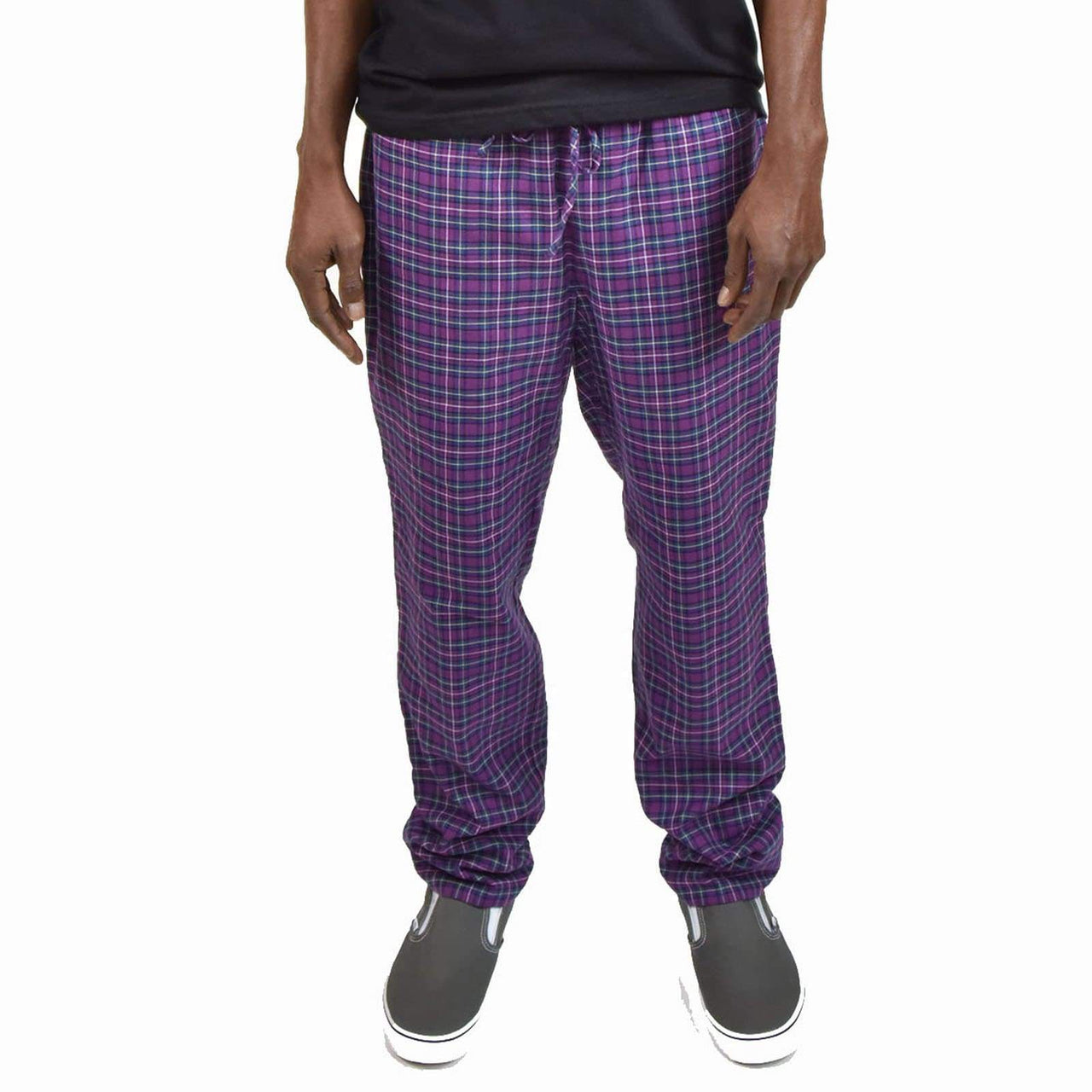 SKIDZ NYC Pants Purple Plaid Lined Pant