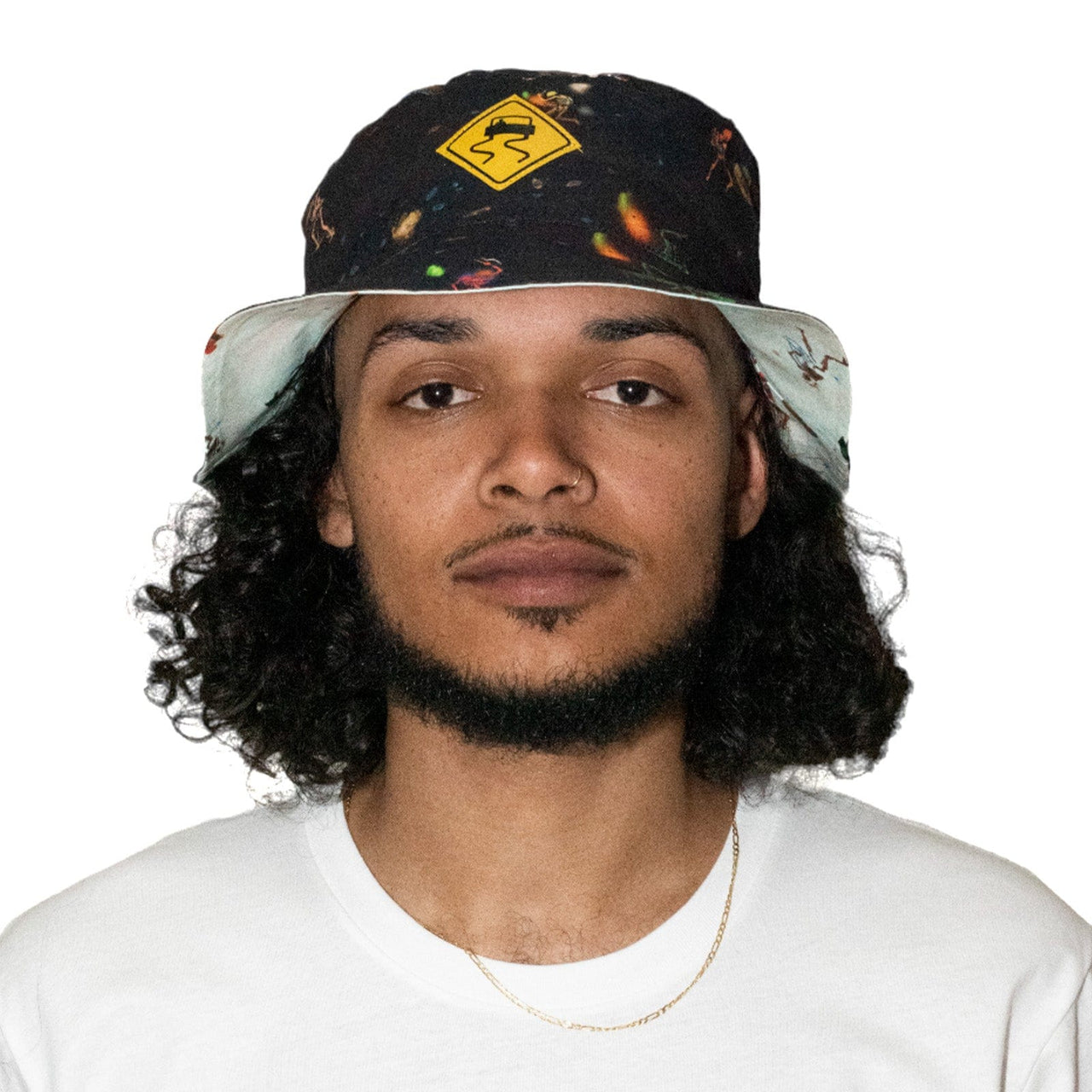 Skidz Fun Stuff SKIDZ x Mickey Hart Psychopomp Reversible Bucket Hat