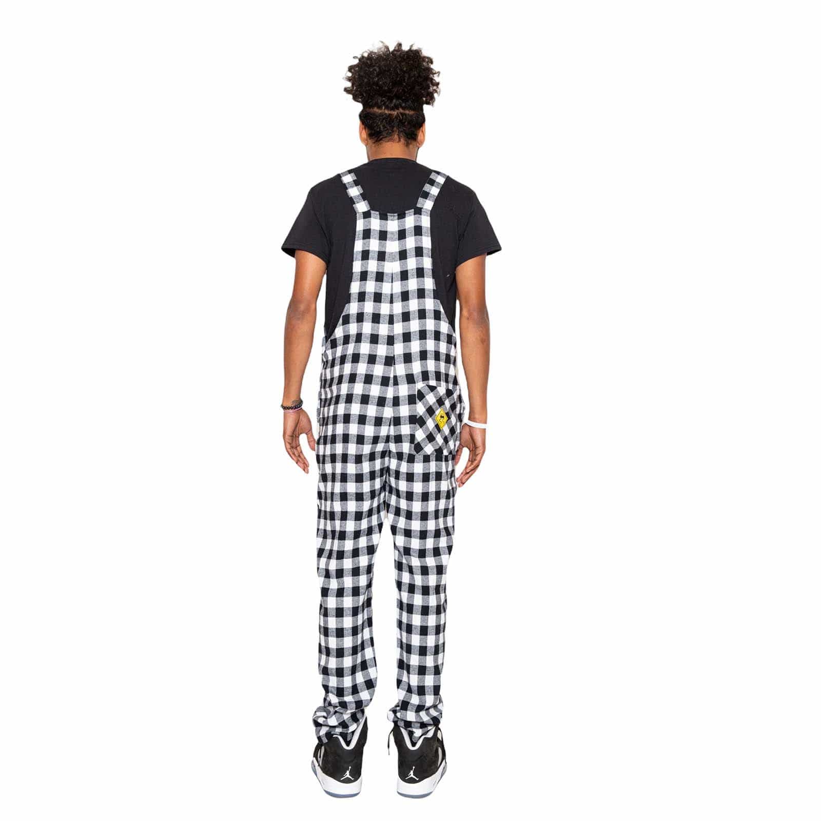 Overall black sale and white