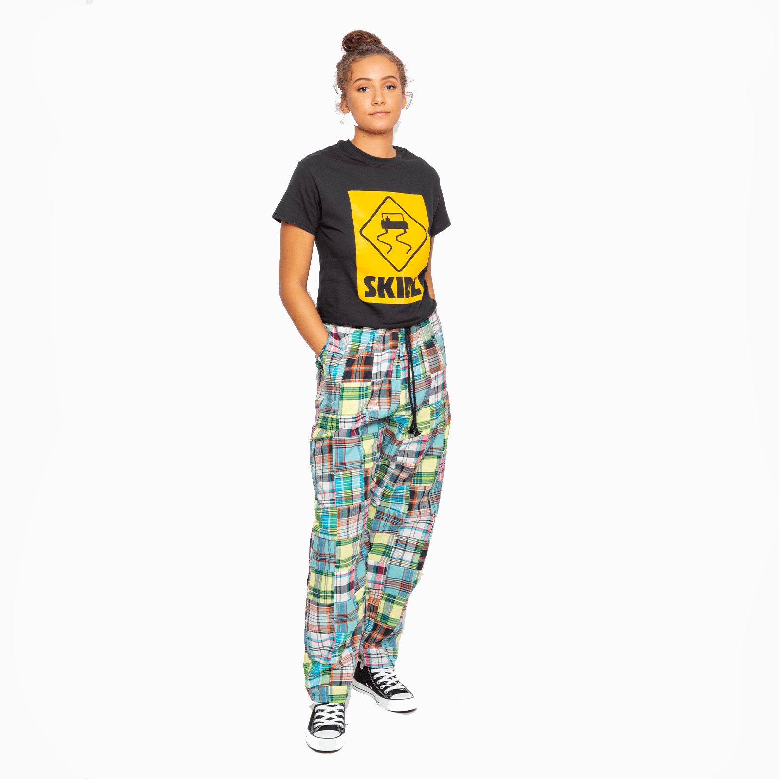 Skidz Pants Brite Multi Patchwork