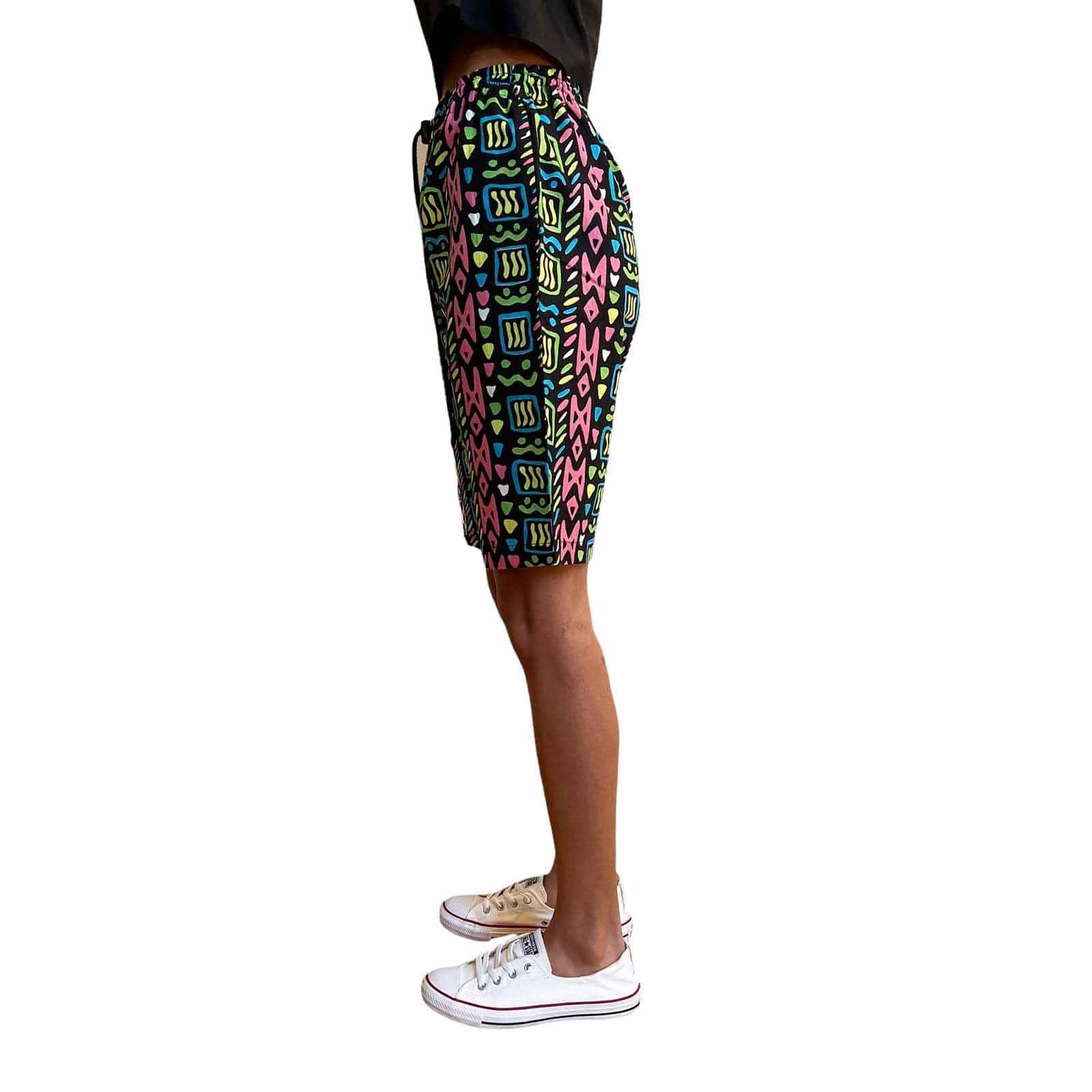 パンツ SZ Blockprints Checked Drawing Shorts FreshPrintsBlackShorts_B.jpg?v
