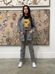 Smoking Jacket - Faded Stripes - SKIDZ NYC