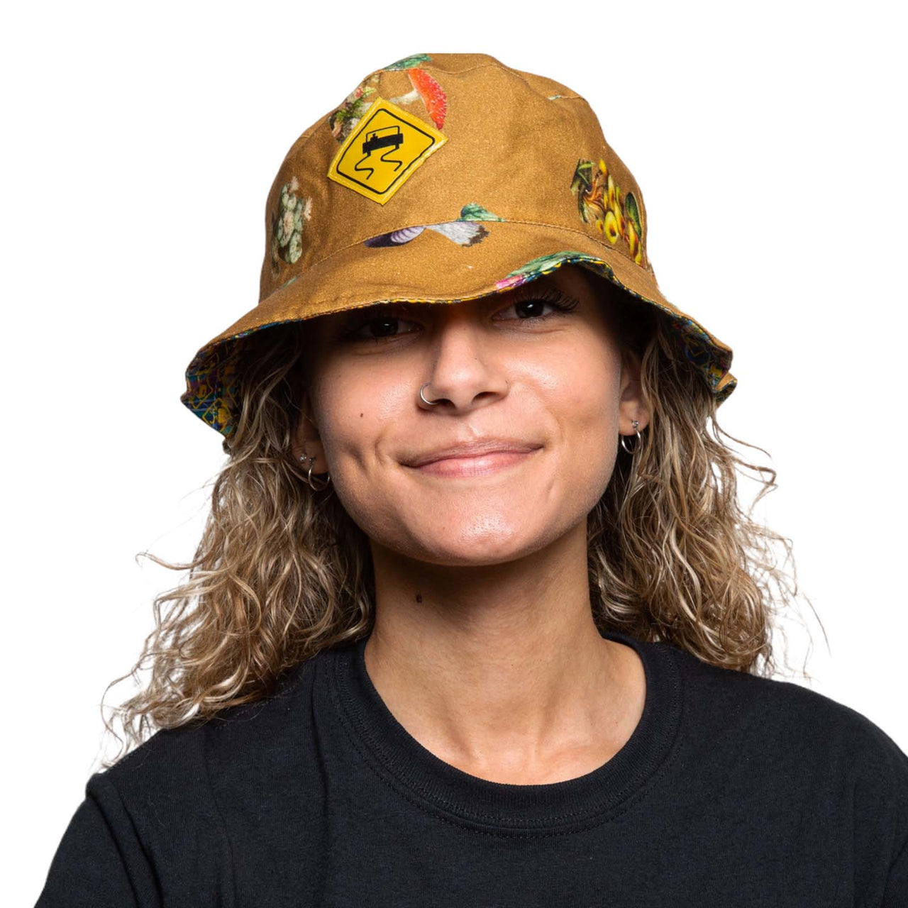 Skidz Hats Mushrooms & Cacti Reversible Bucket Hat
