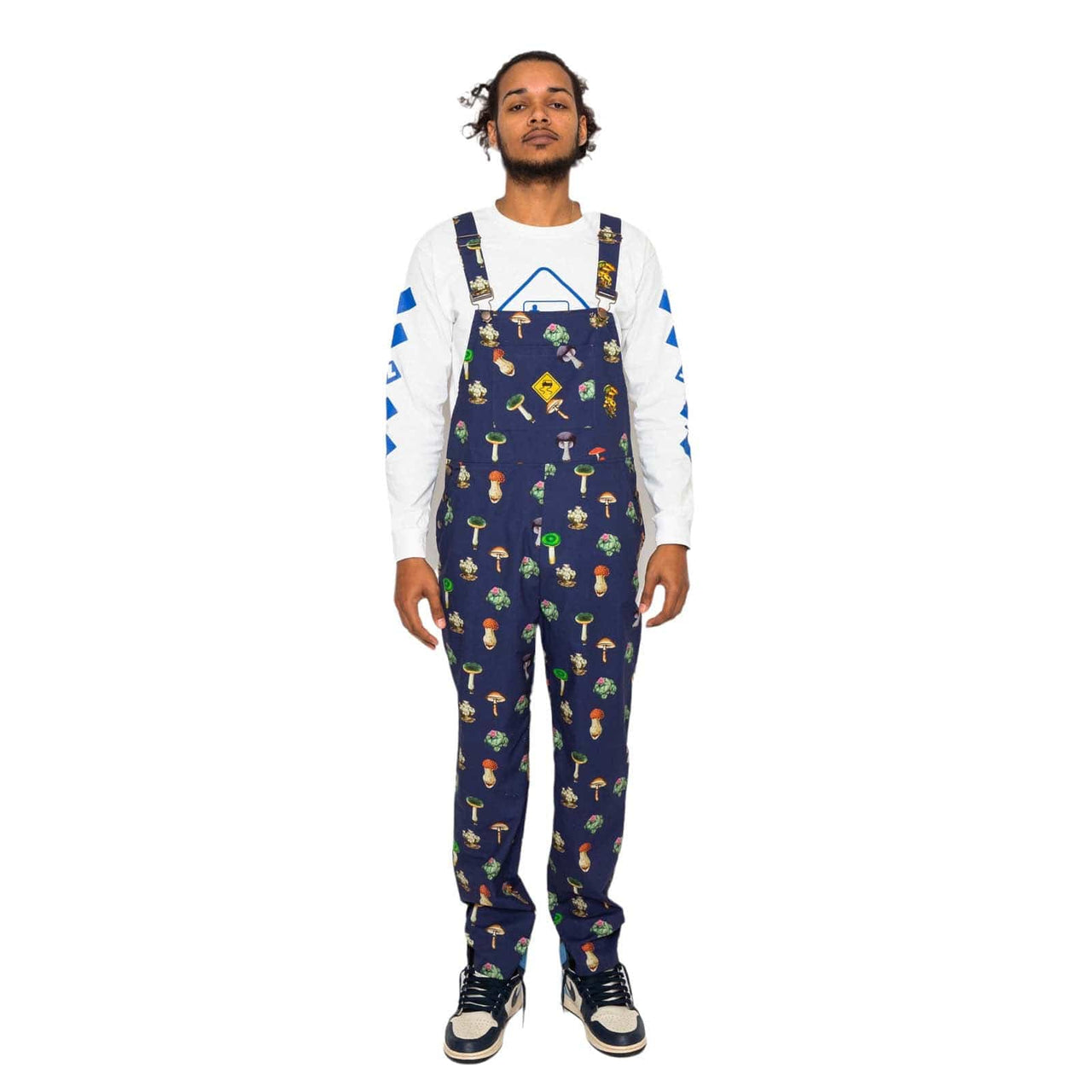 Skidz Overalls Overalls - Mushrooms & Cacti Blue